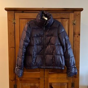 Loft puffer jacket purple Sz Small
